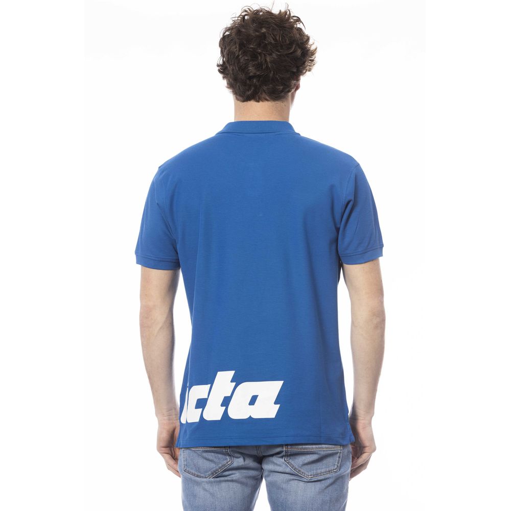 Invicta Elegantes kurzärmliges blaues Poloshirt