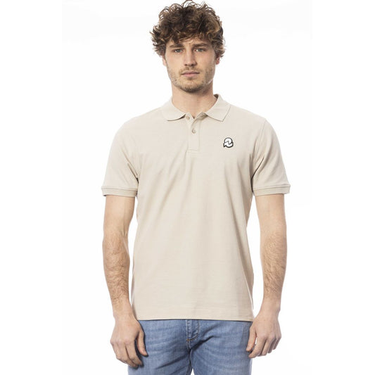 Invicta Beige Baumwoll-Kurzarmpolo