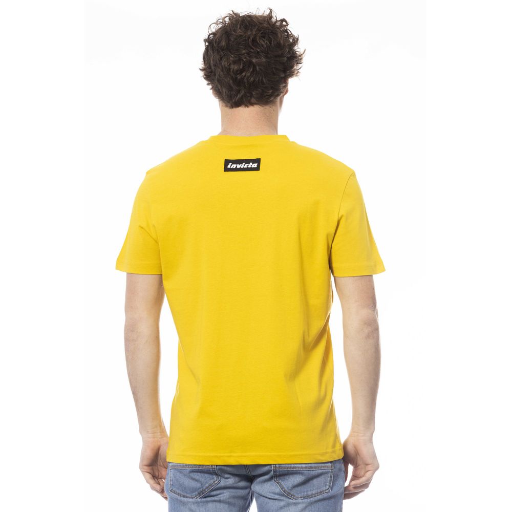 Invicta Sunny Yellow Rundhals-Logo-T-Shirt