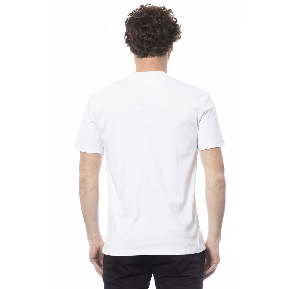 Trussardi Elegantes T-Shirt aus weißer Baumwolle mit Rundhalsausschnitt