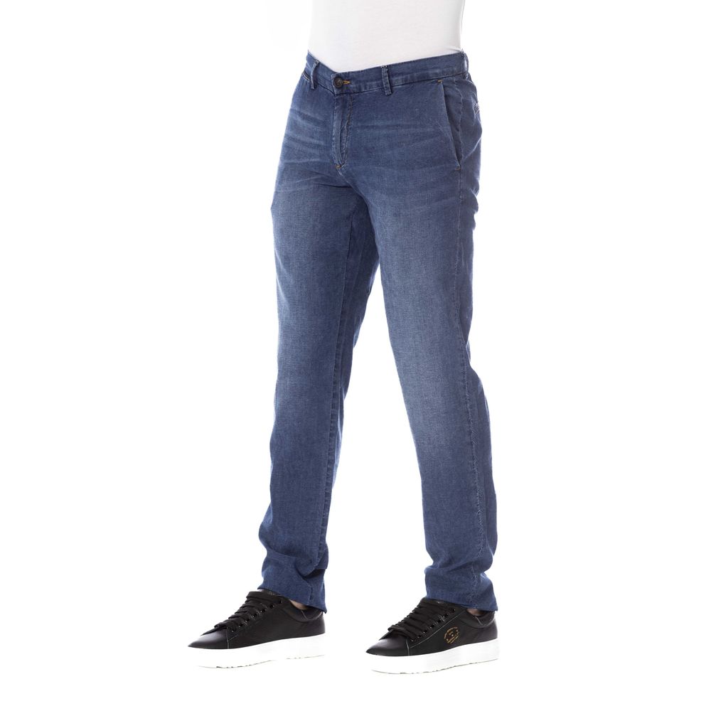 Trussardi Jeans Blue Cotton Men's Jeans