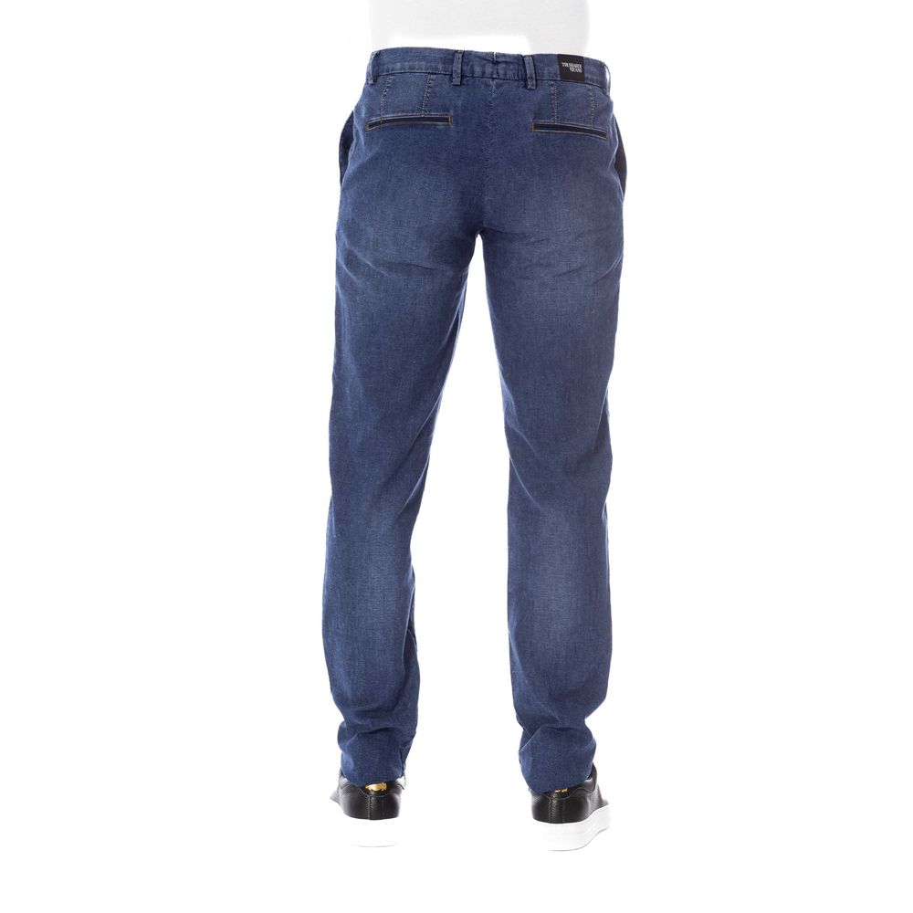 Trussardi Jeans Blue Cotton Men's Jeans