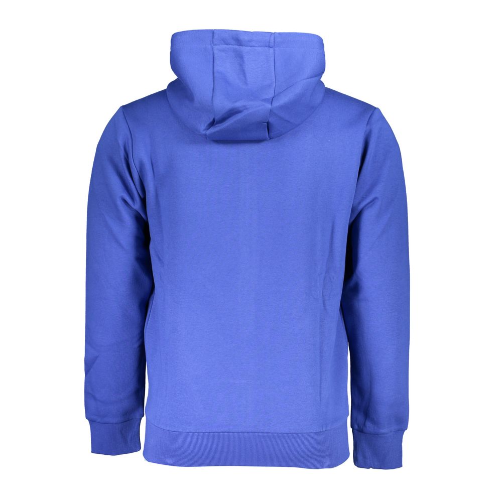 U.S. Grand Polo Elegant Hooded Zip Sweatshirt in Blue