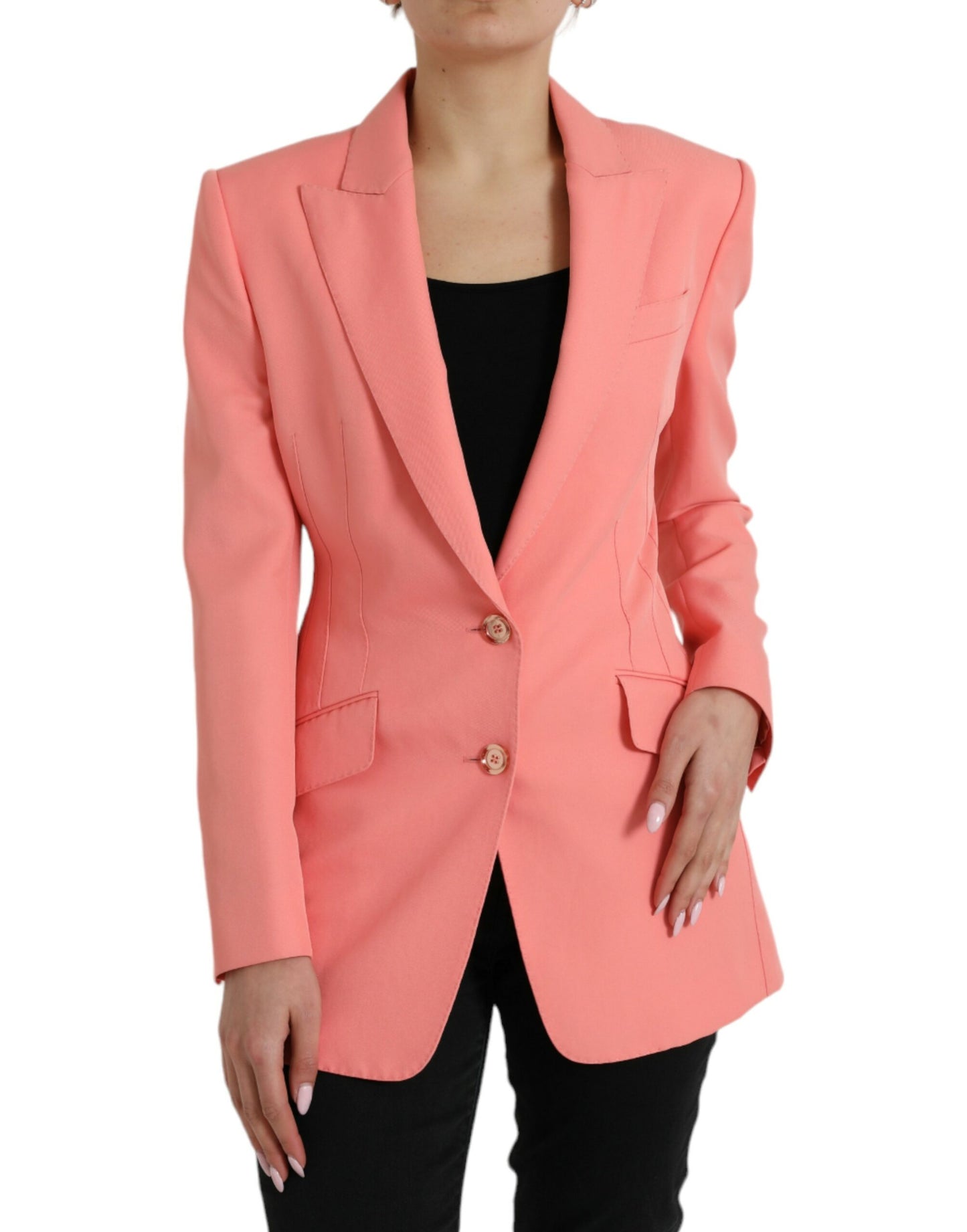 Schicker Blazer mit spitzem Revers in Rosa von Dolce &amp; Gabbana