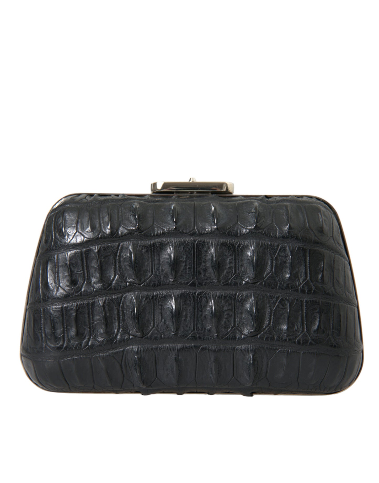 Balenciaga Elegant Crocodile Leather Evening Clutch