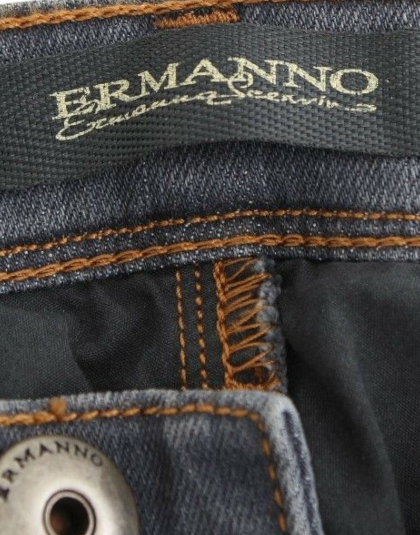 Ermanno Scervino Schicke graue Slim-Fit-Röhrenjeans