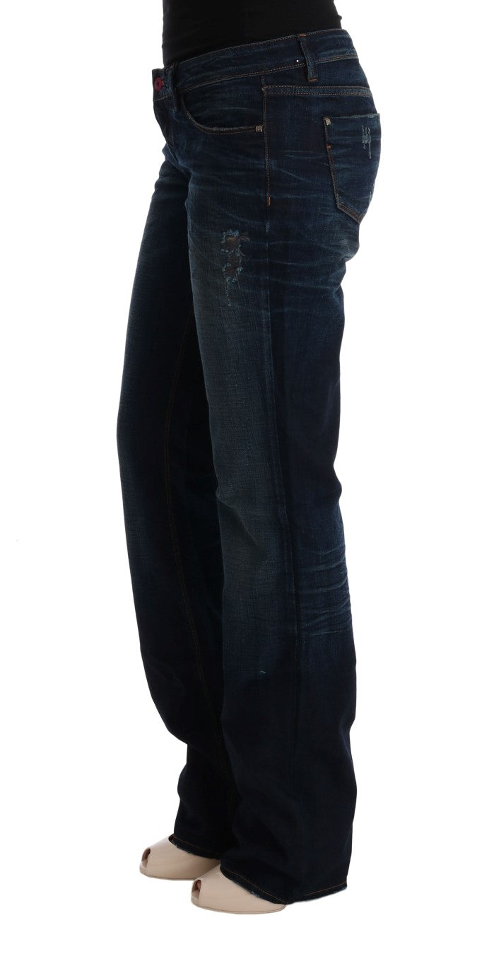 Elegante blaue Baumwolljeans von Costume National mit normaler Passform