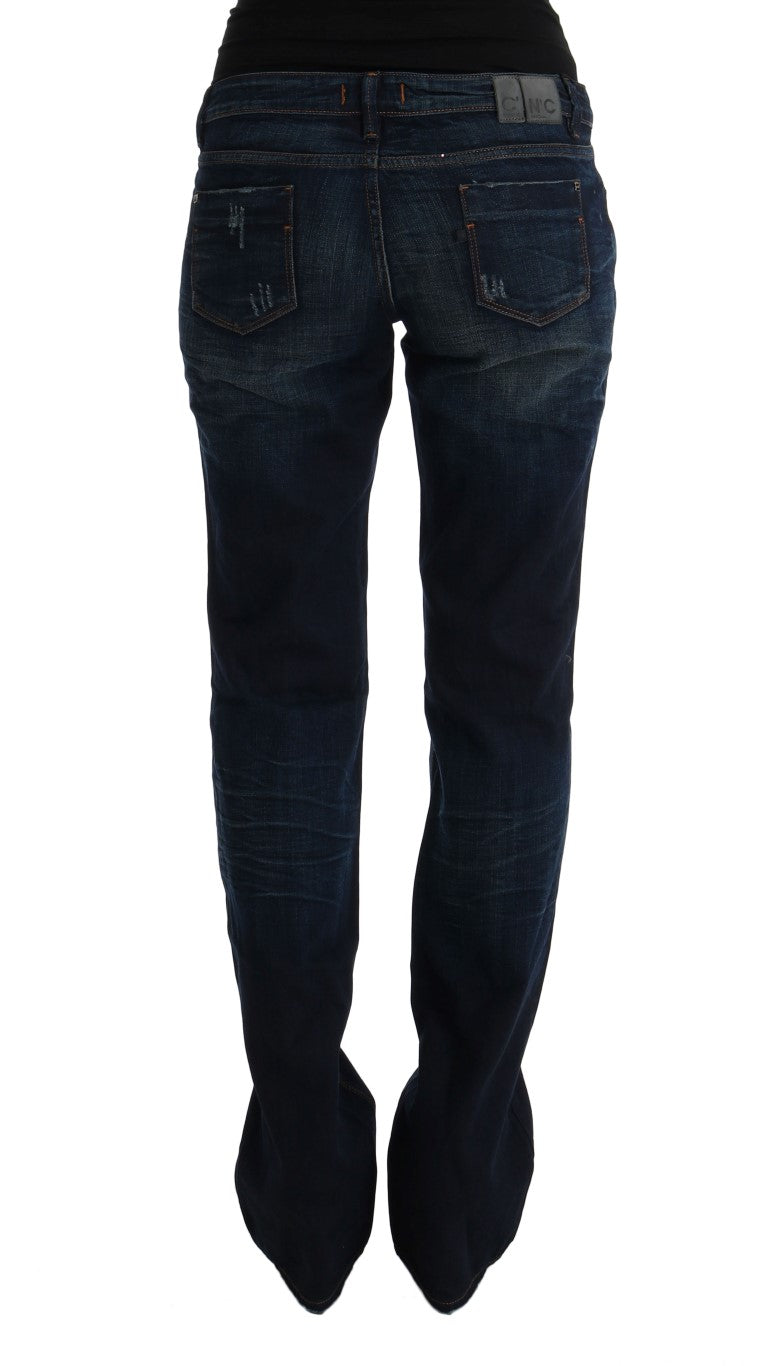 Elegante blaue Baumwolljeans von Costume National mit normaler Passform