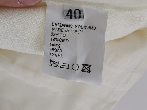 Ermanno Scervino Schicke weiße Hose mit normaler Passform