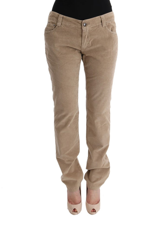 Ermanno Scervino Beige Regular Fit Luxe Hose