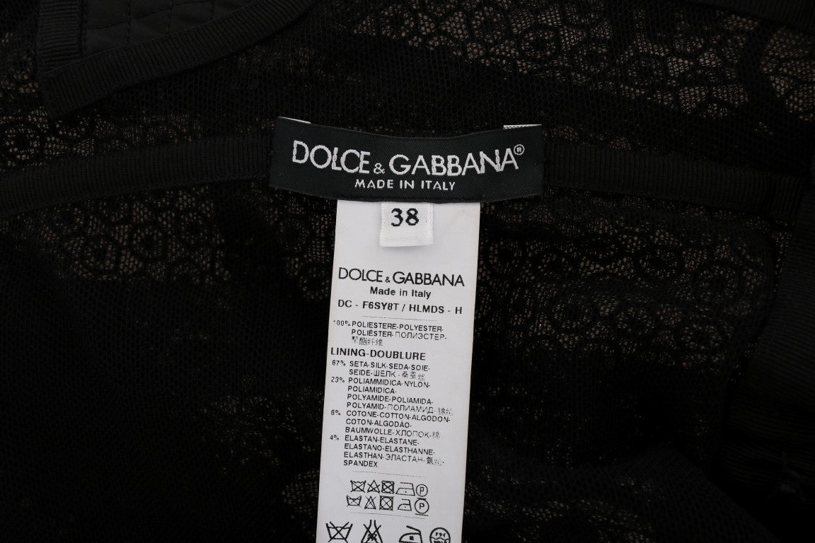 Dolce &amp; Gabbana Elegantes, langes, schwarzes Etui-Maxikleid