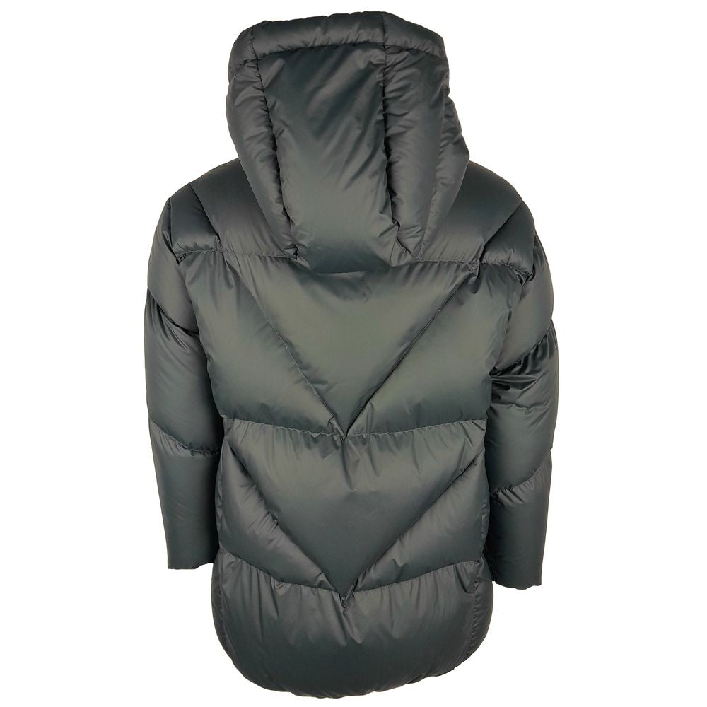 Centograms Gray Nylon Jackets &amp; Coat