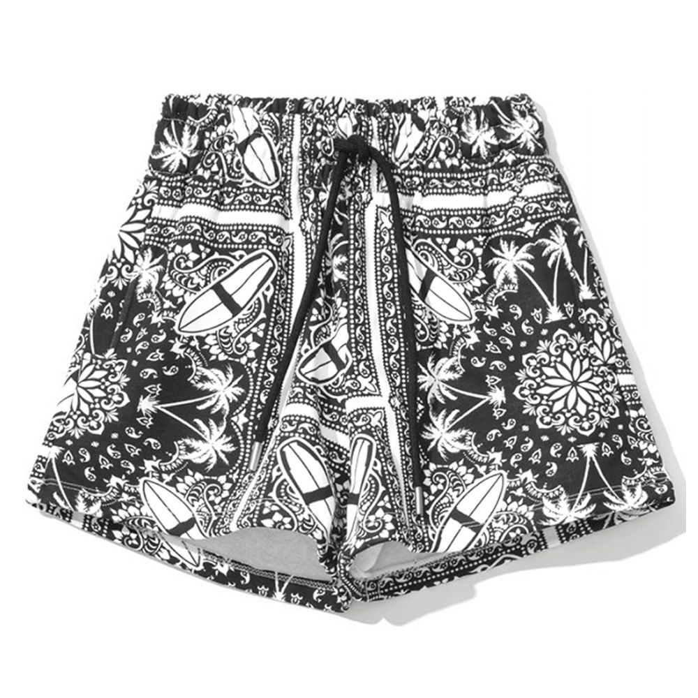 Comme Des Fuckdown Chic Monochrom Palms Baumwollshorts