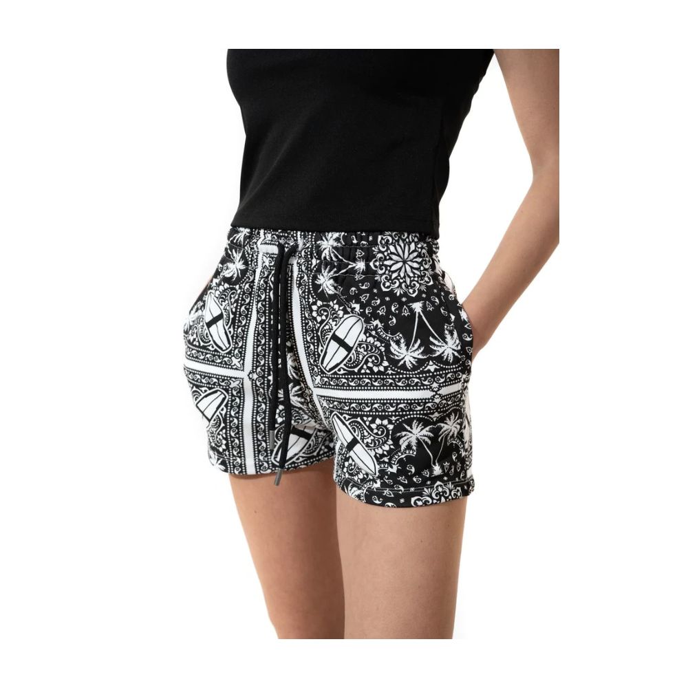 Comme Des Fuckdown Chic Monochrom Palms Baumwollshorts