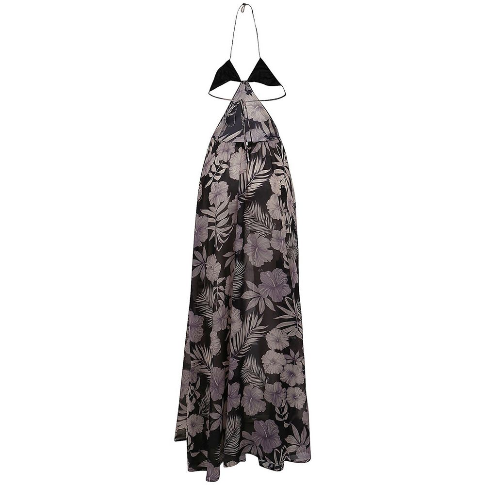 PINKO Floral-Elegance-Maxikleid mit Schlitzdetail