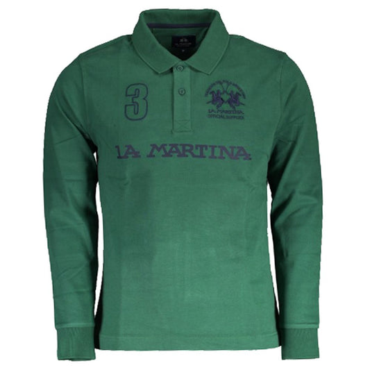 La Martina Elegantes Langarm-Jersey-Polo