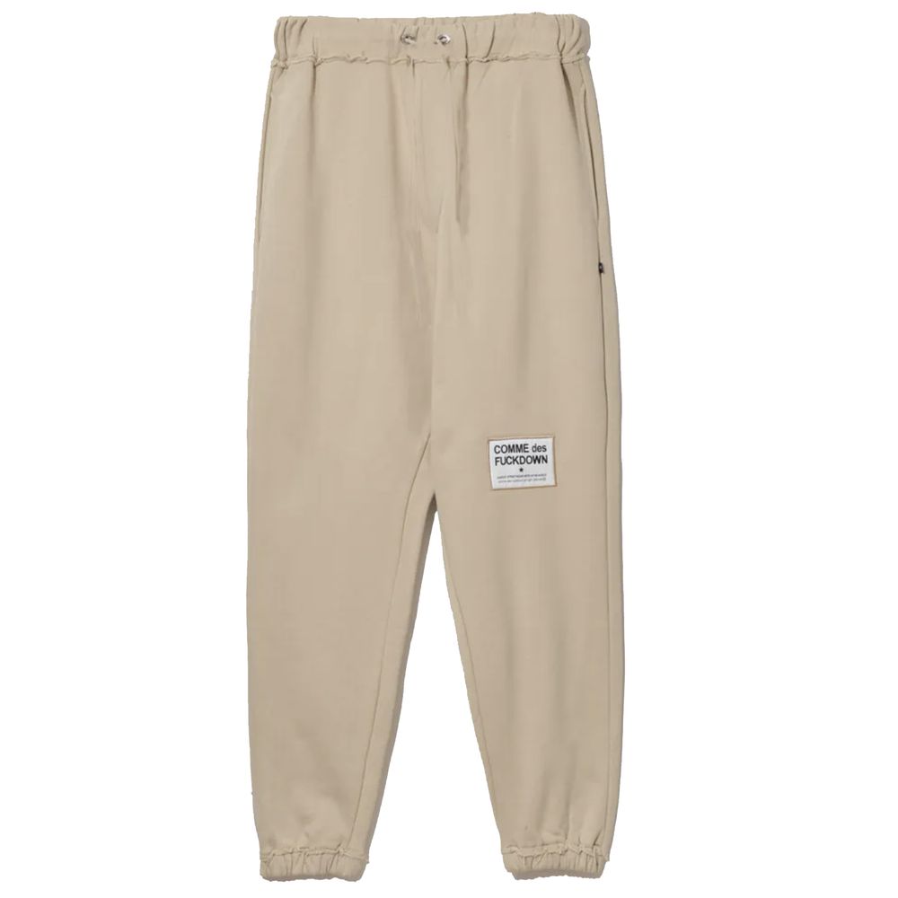 Comme Des Fuckdown Beige Cotton Jeans &amp; Pant