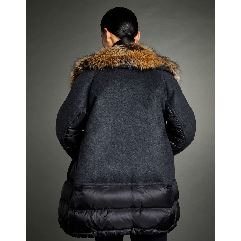 Fay Black Polyamide Jackets &amp; Coat