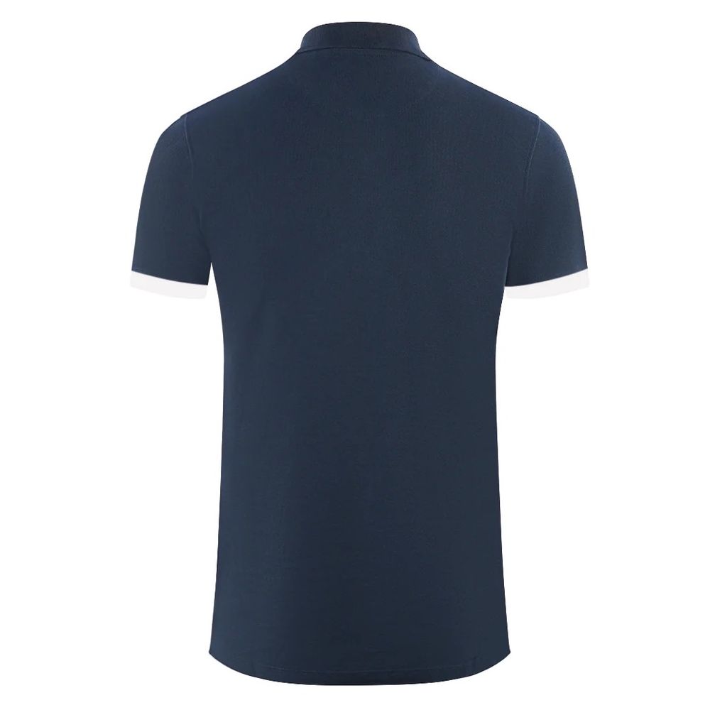 Aquascutum Elegantes Baumwoll-Poloshirt mit kontrastierendem Logo-Emblem