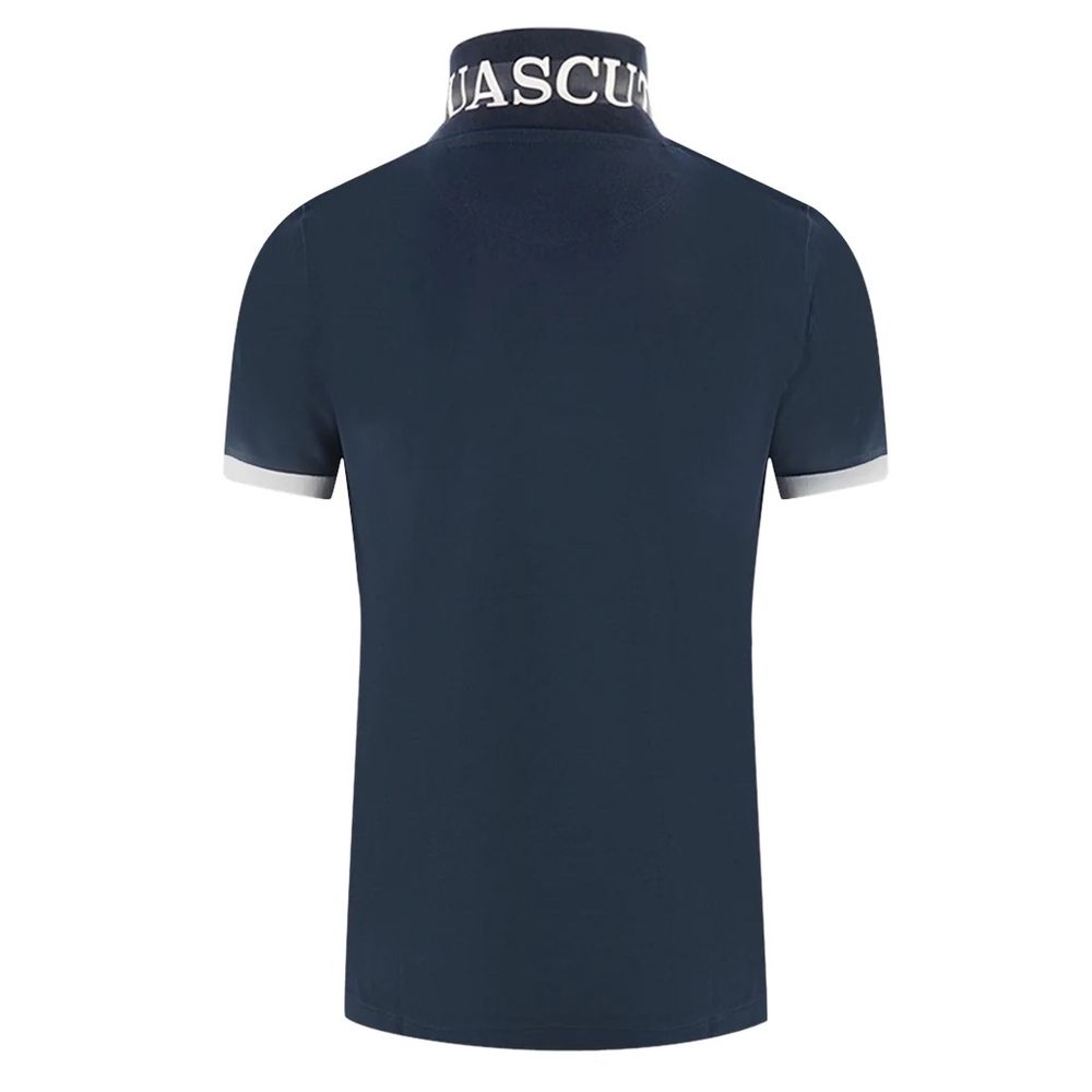 Aquascutum Elegantes Baumwoll-Poloshirt mit kontrastierendem Logo-Emblem