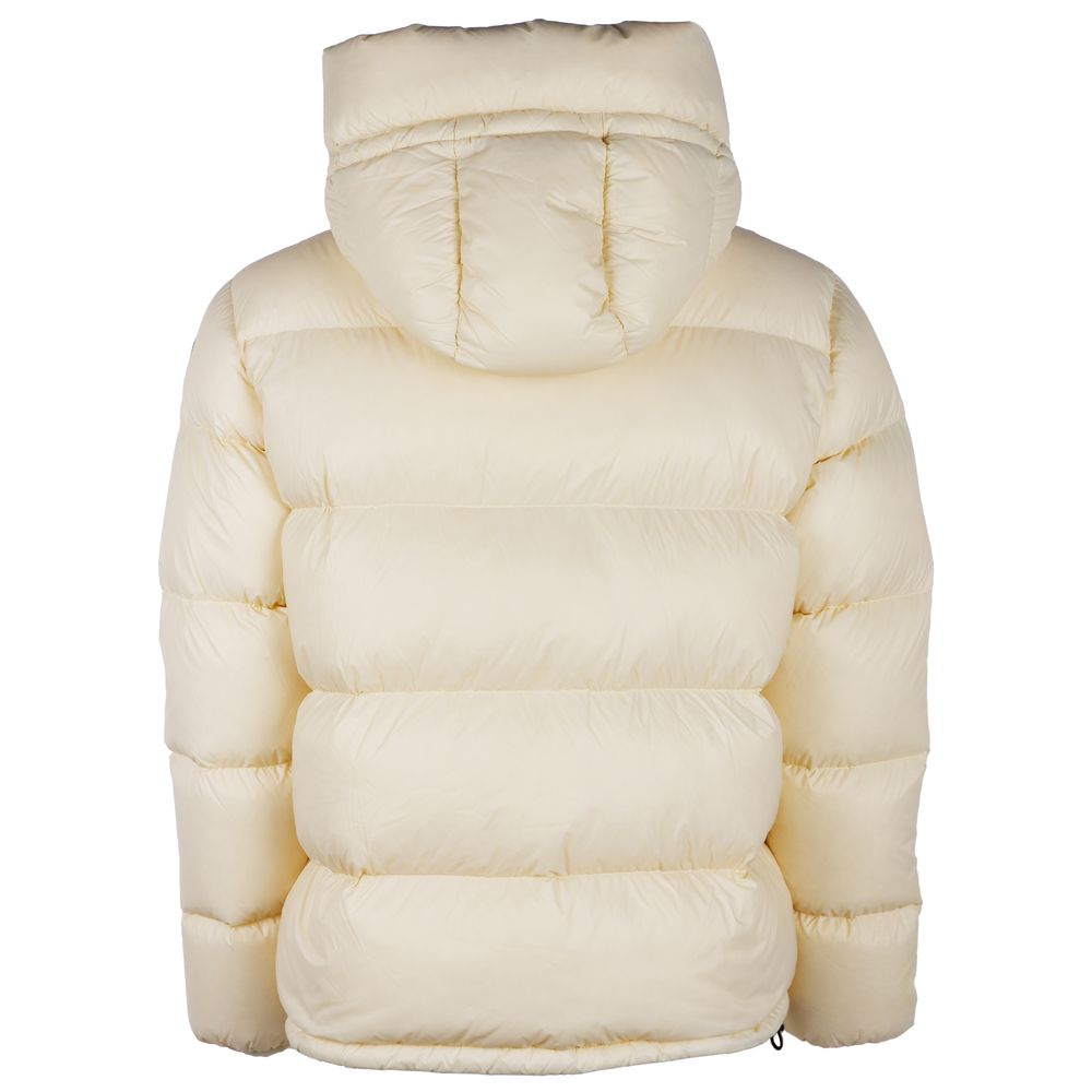 Centograms White Nylon Jackets &amp; Coat