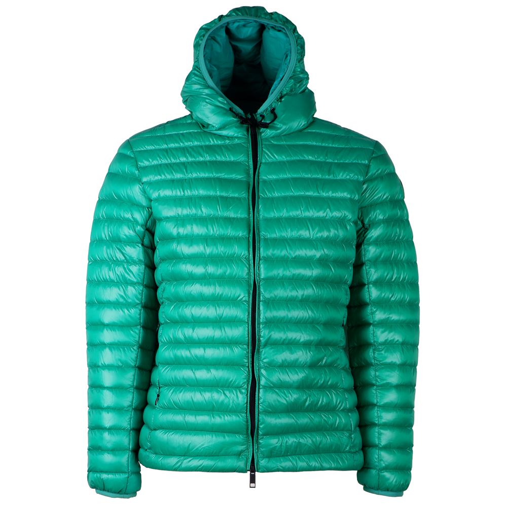 Centograms Green Nylon Jackets &amp; Coat