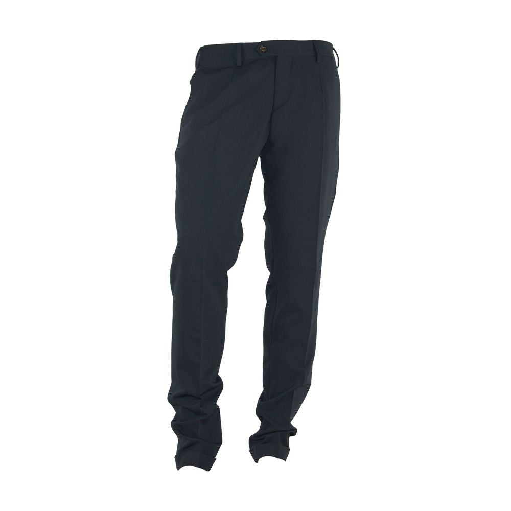 Made in Italy Black Polyester Jeans &amp; Pant