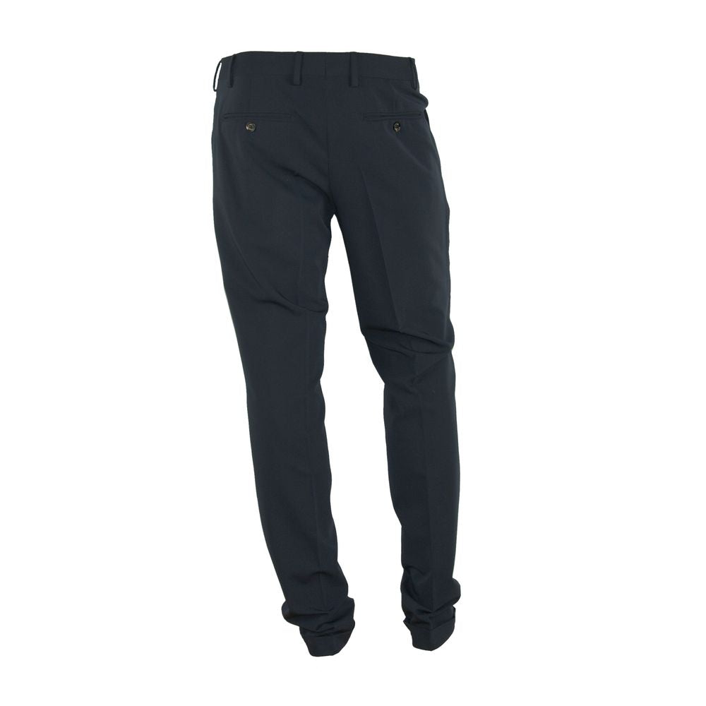 Made in Italy Black Polyester Jeans &amp; Pant