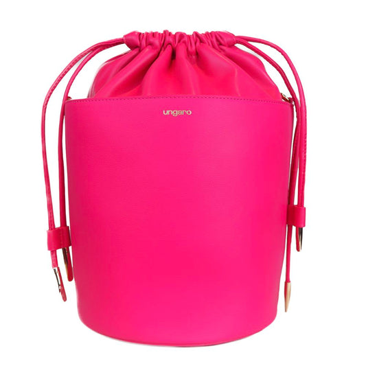 Ungaro Fuchsia Elegance Leder-Beuteltasche