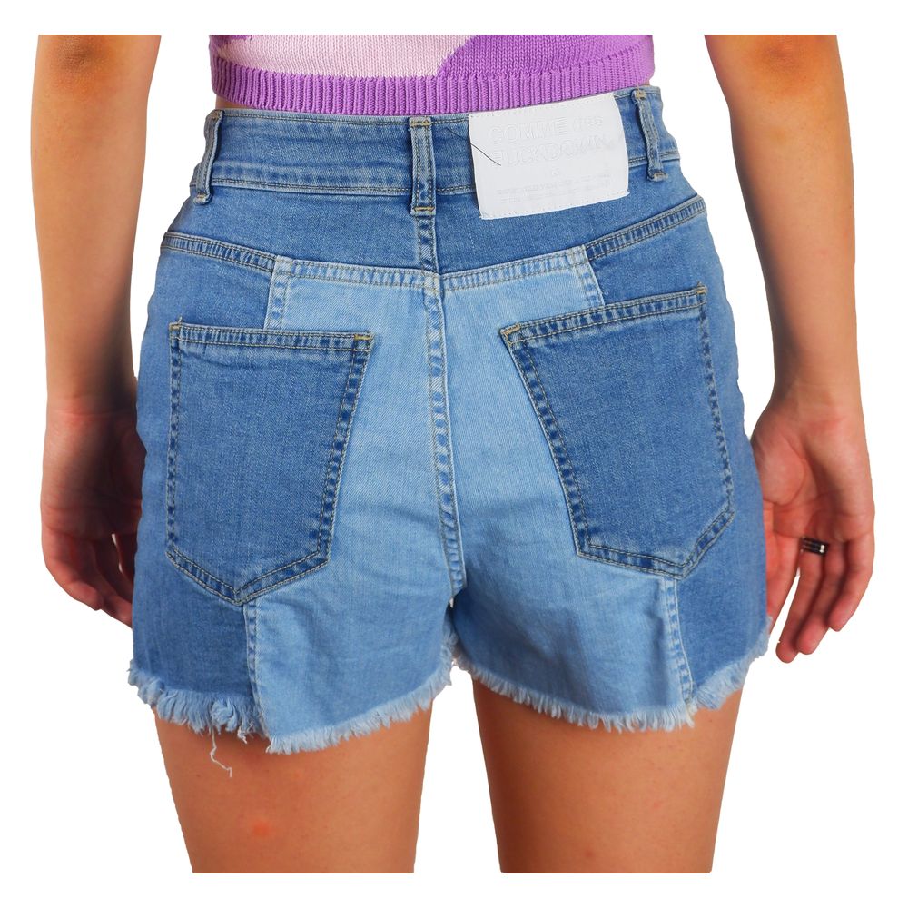 Comme Des Fuckdown Schicke Denim-Shorts mit rohem Saum