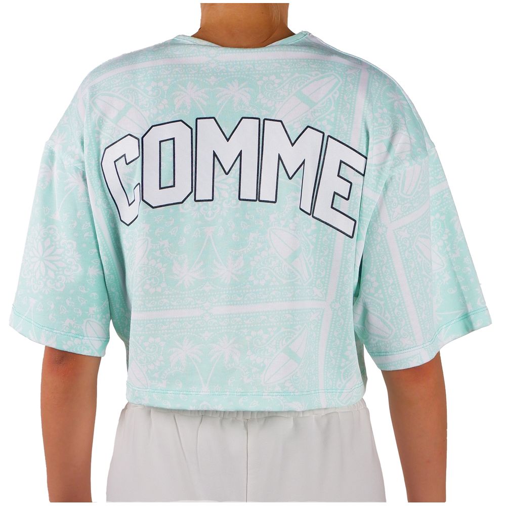 Comme Des Fuckdown Green Cotton Tops &amp; T-Shirts