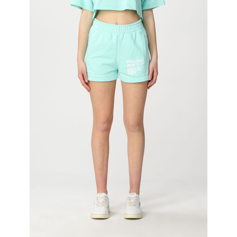 Pharmacy Industry Green Cotton Women Short