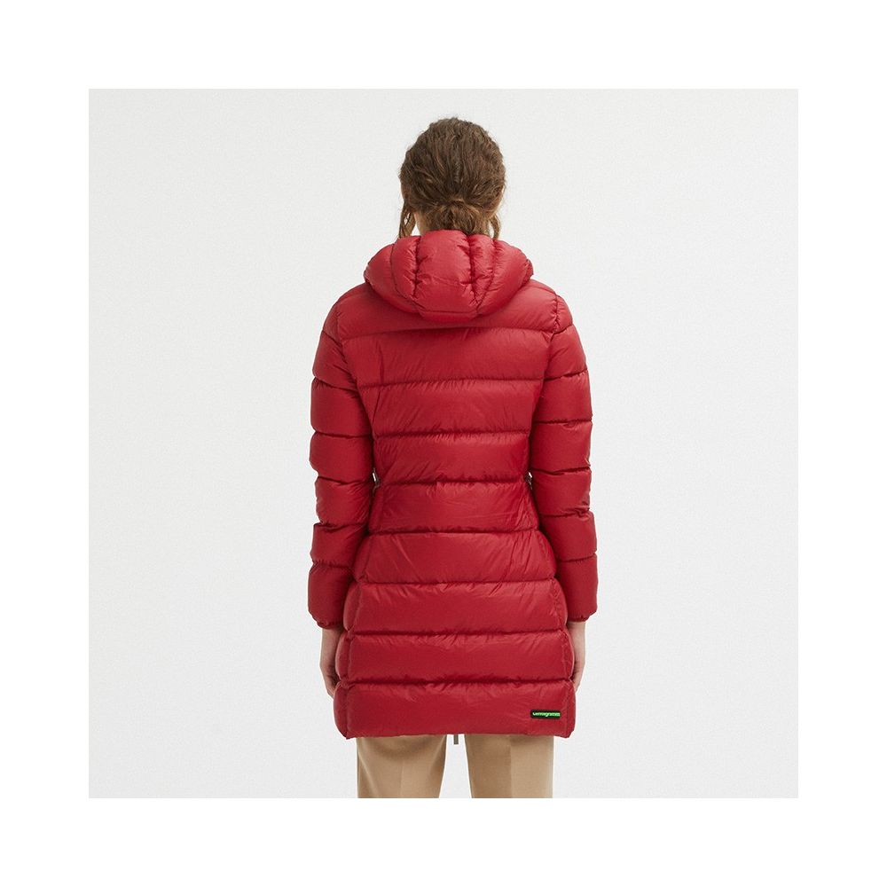 Centograms Red Nylon Jackets &amp; Coat