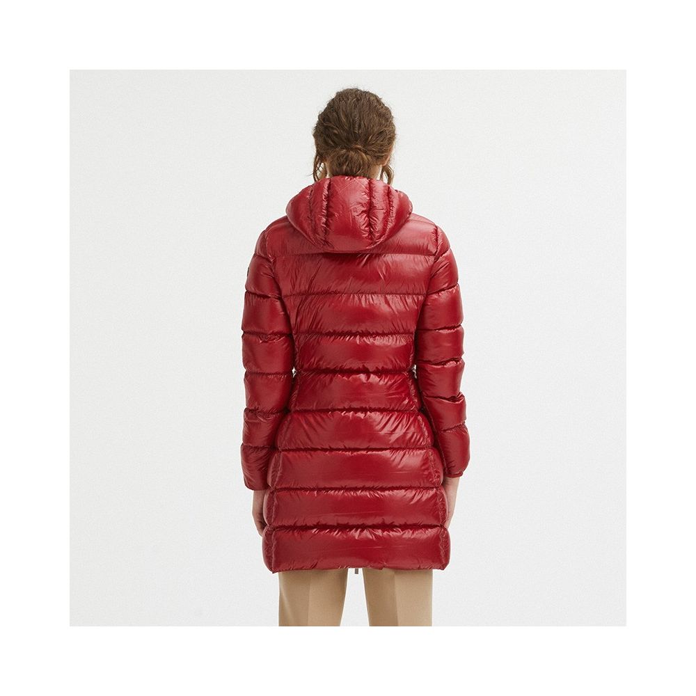 Centograms Red Nylon Jackets &amp; Coat