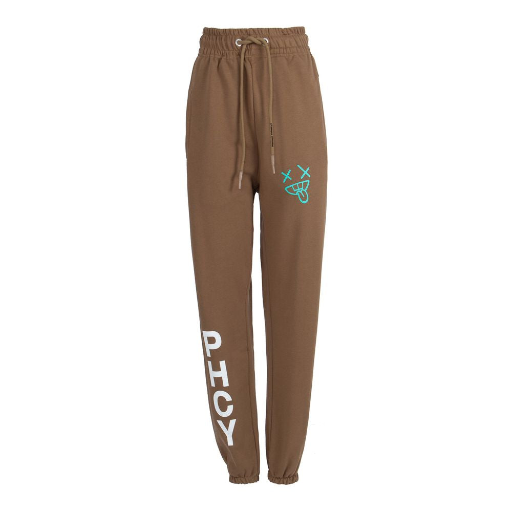 Pharmacy Industry Brown Cotton Women's Trouser