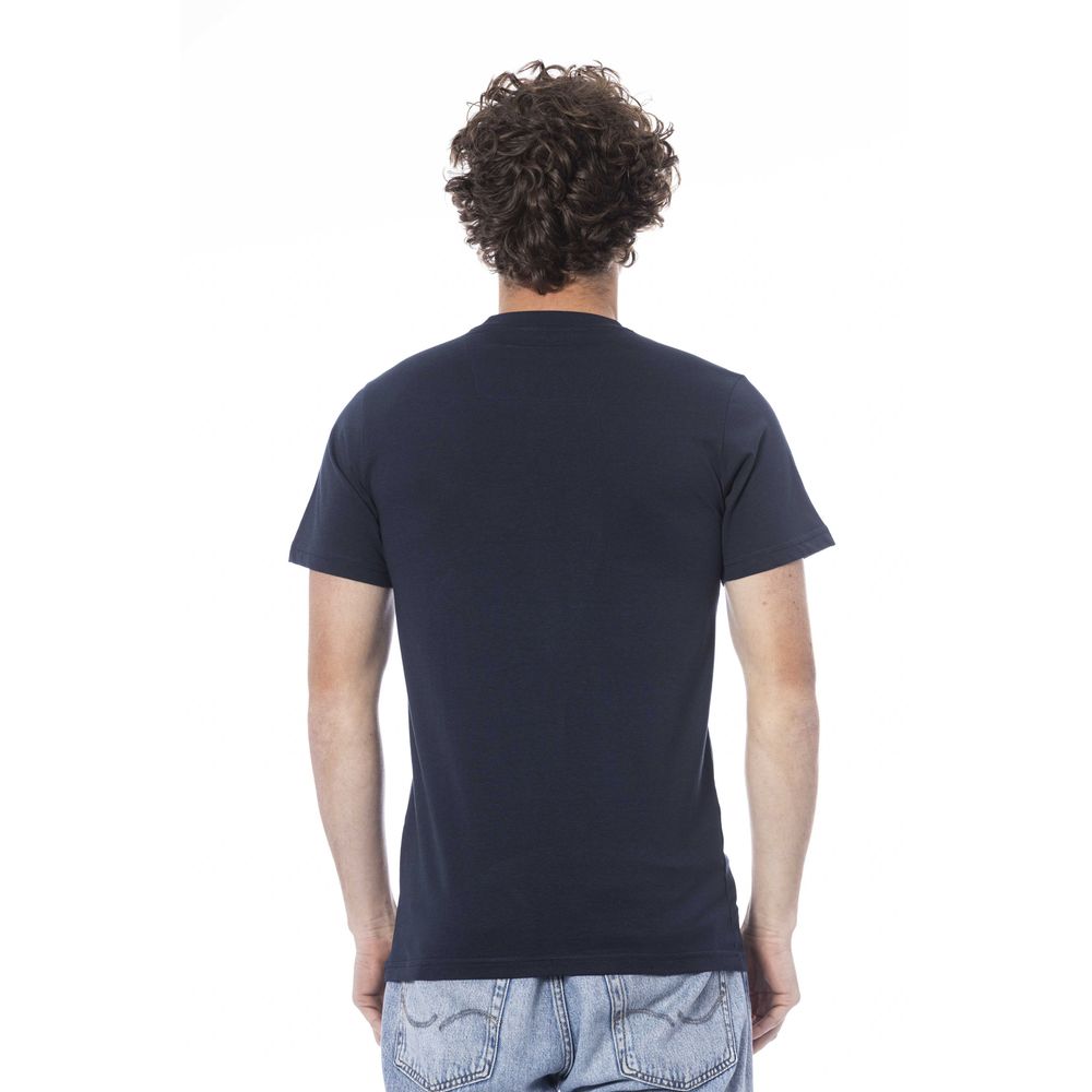 Cavalli Class Blue Cotton Men T-Shirt