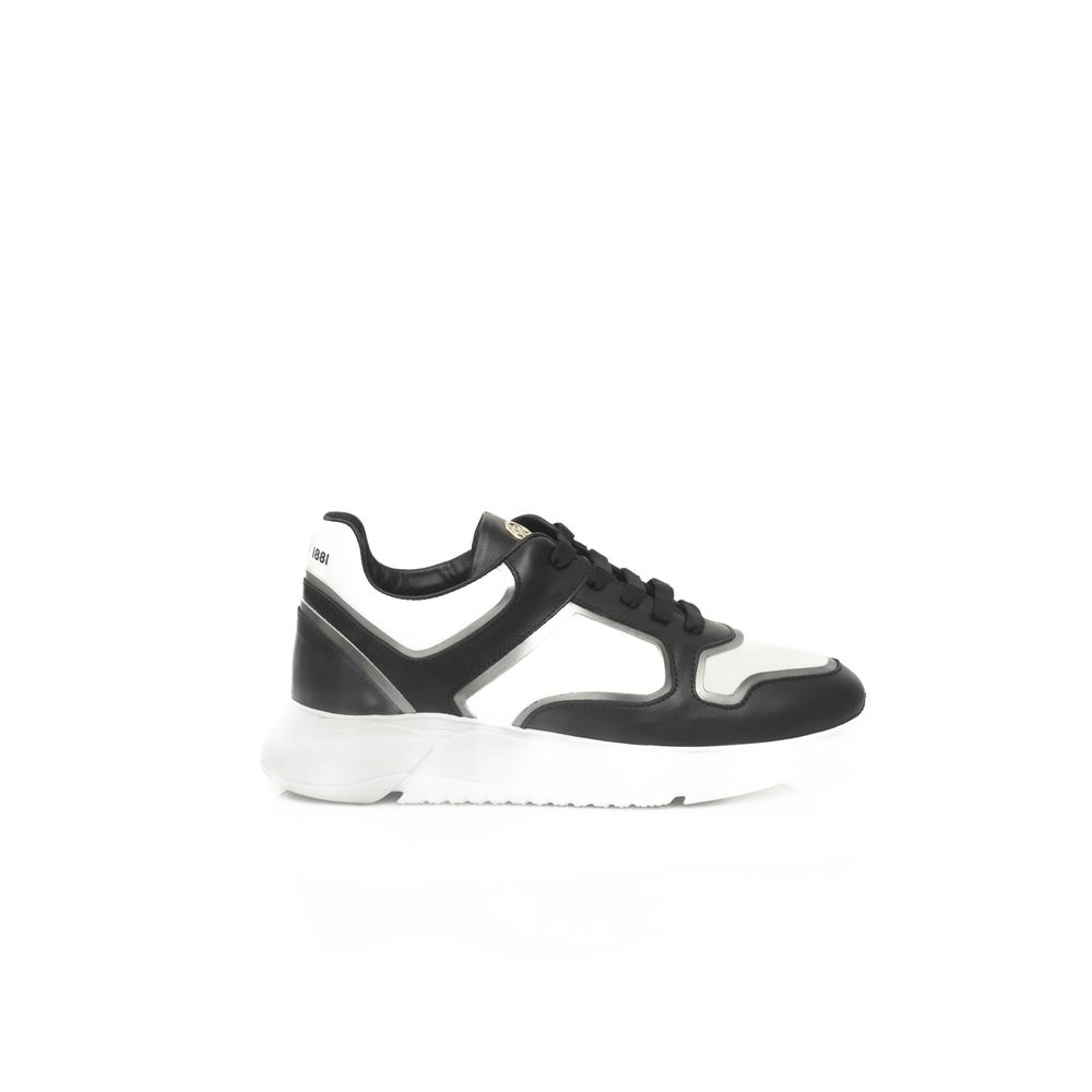 Cerruti 1881 Black Leather Women Sneaker