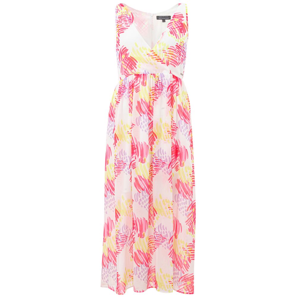 Armani Exchange Chic Pink Polyester Dress for Women