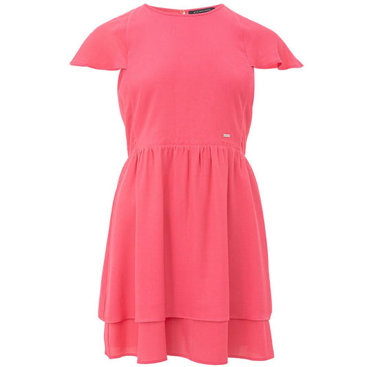 Armani Exchange Fuchsia Viscose Dress - Elegant Women's Wear