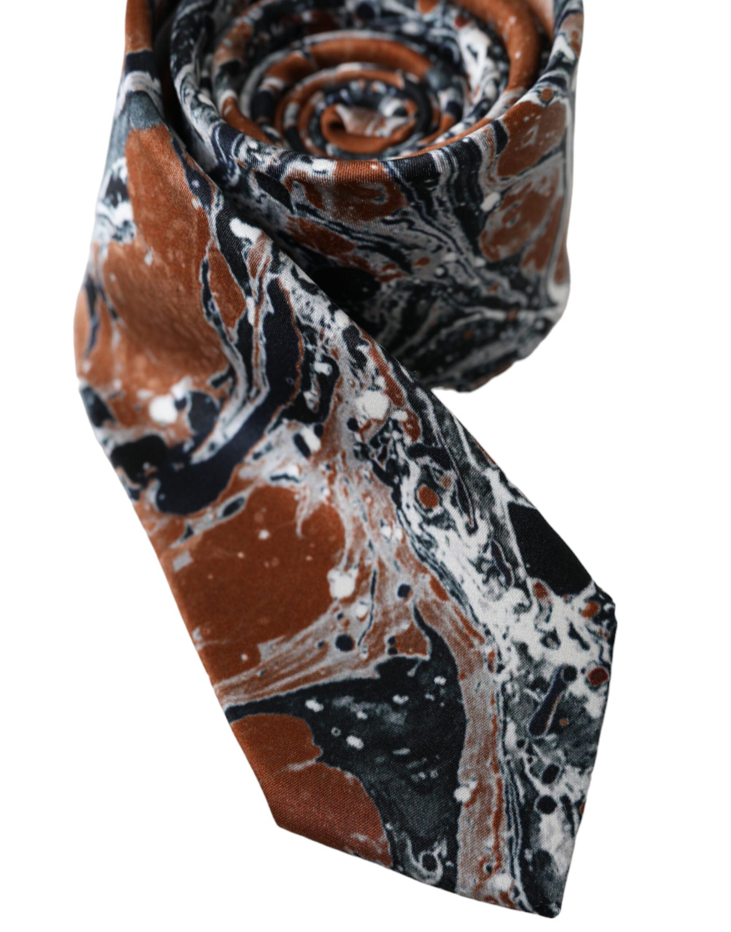 Dolce & Gabbana Multicolor Tie Dye Adjustable Tie Men