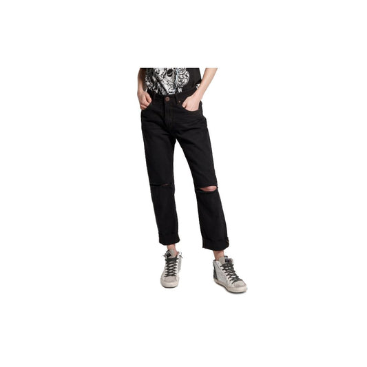 One Teaspoon – Schwarze Jeans und Hose aus Baumwolle