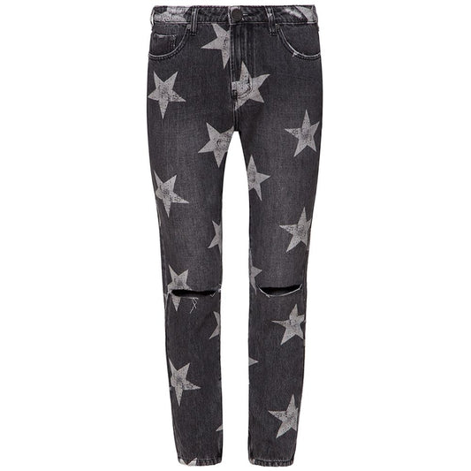 One Teaspoon Damen-Jeans aus grauer Baumwolle