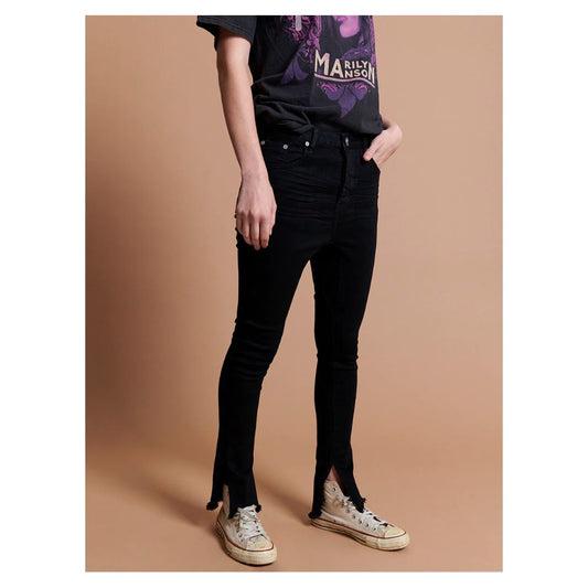 One Teaspoon Schwarze Baumwolljeans für Damen