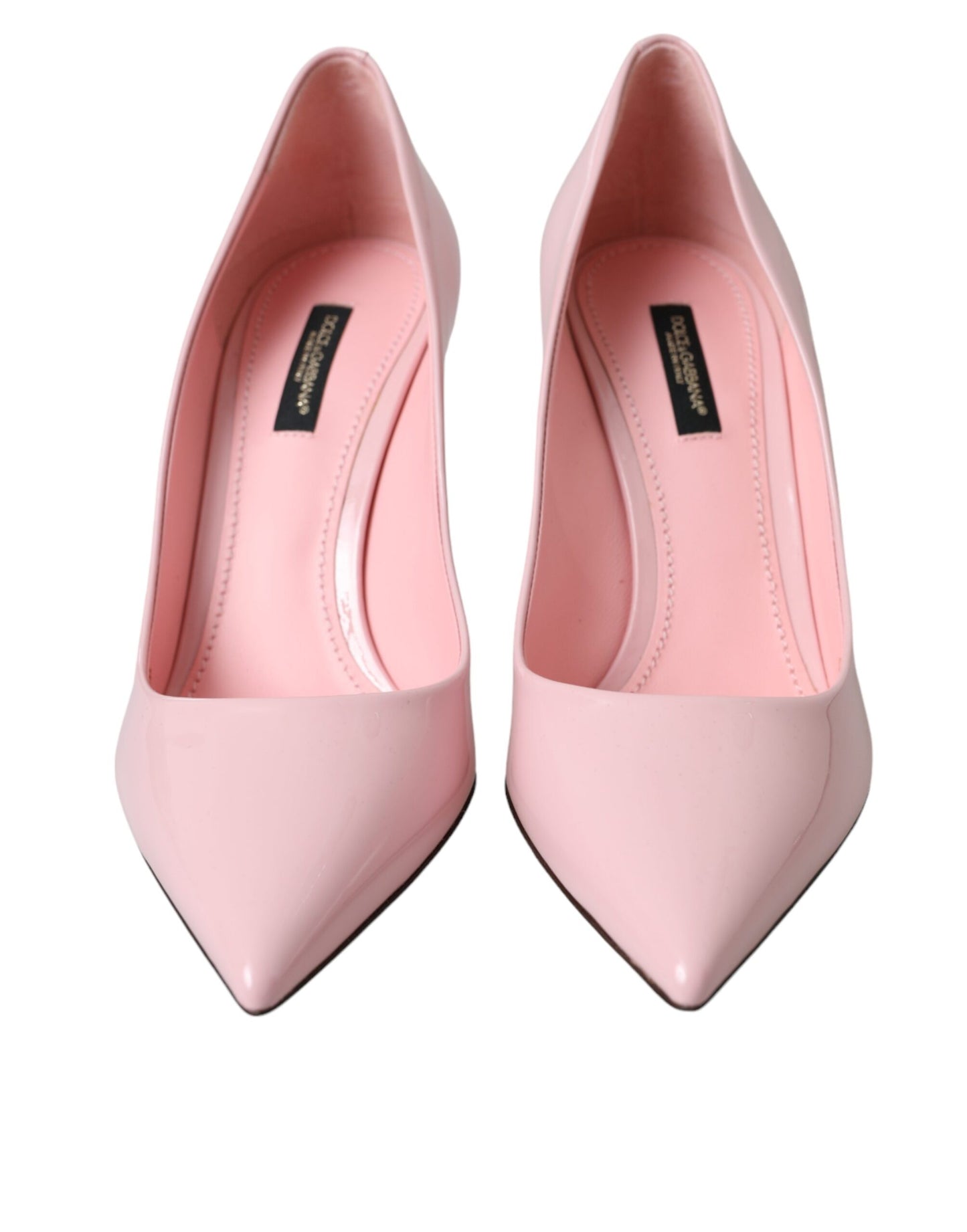 Dolce & Gabbana Light Pink Patent Leather Pumps Heels Shoes