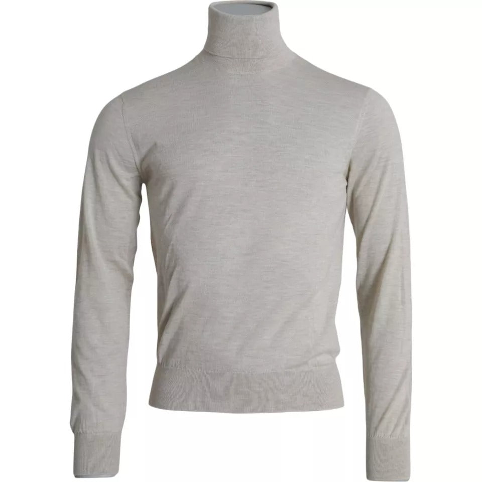 Dolce &amp; Gabbana Pullover Beige Kaschmir Rollkragenpullover