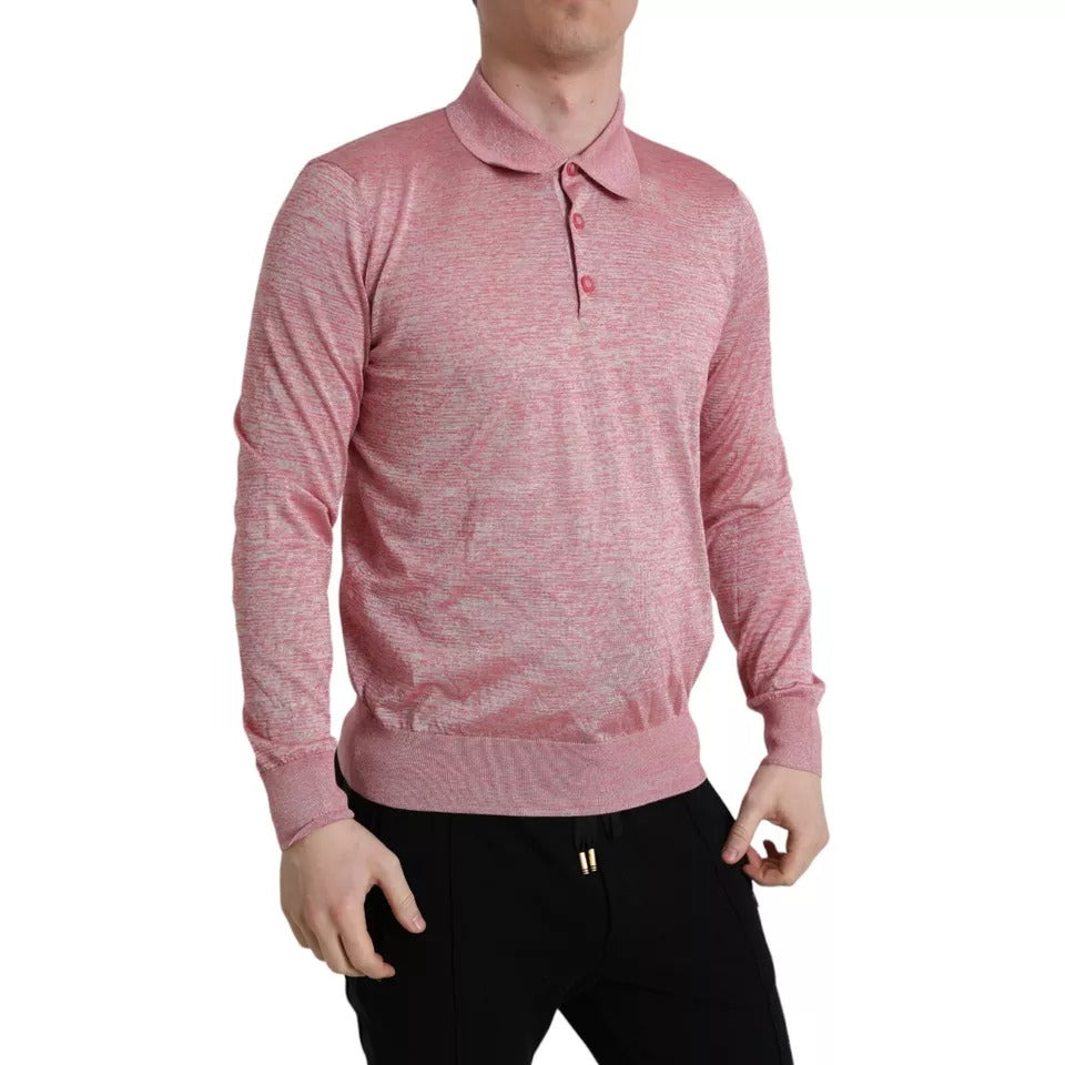 Dolce &amp; Gabbana Rosa Polyester Kragen Herren Pullover Pullover