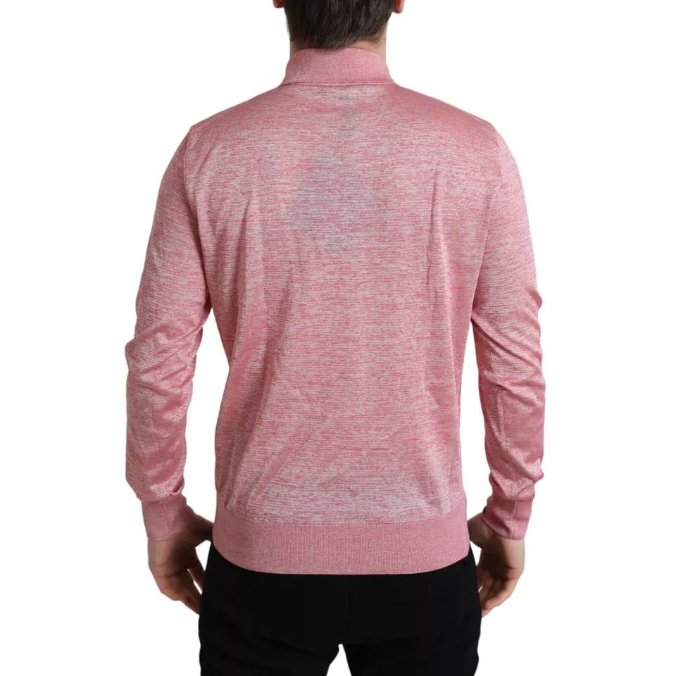 Dolce &amp; Gabbana Rosa Polyester Kragen Herren Pullover Pullover