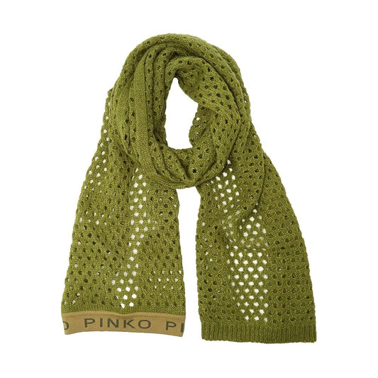 PINKO Green Acrylic Scarf