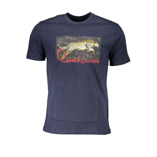 Cavalli Class Blue Cotton T-Shirt