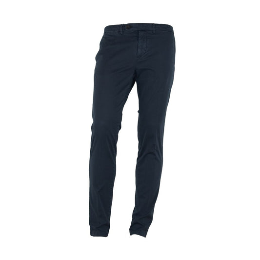 Made in Italy Blue Cotton Jeans &amp; Pant